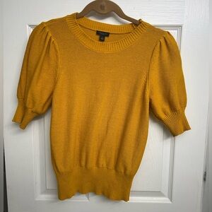Ann Taylor Factory Mustard Yellow Knit Sweater